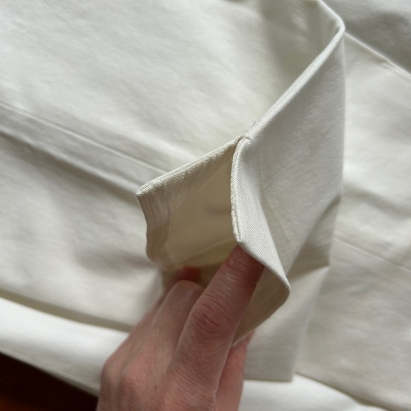 Piazza Sempione Italian Cropped Cotton/Elastane Women’s Pants White 14 - Picture 10 of 16